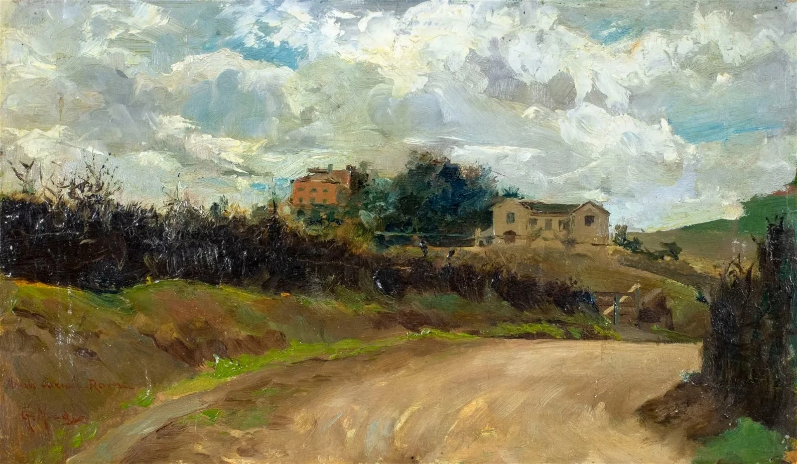 Paesaggio di strada di campagna